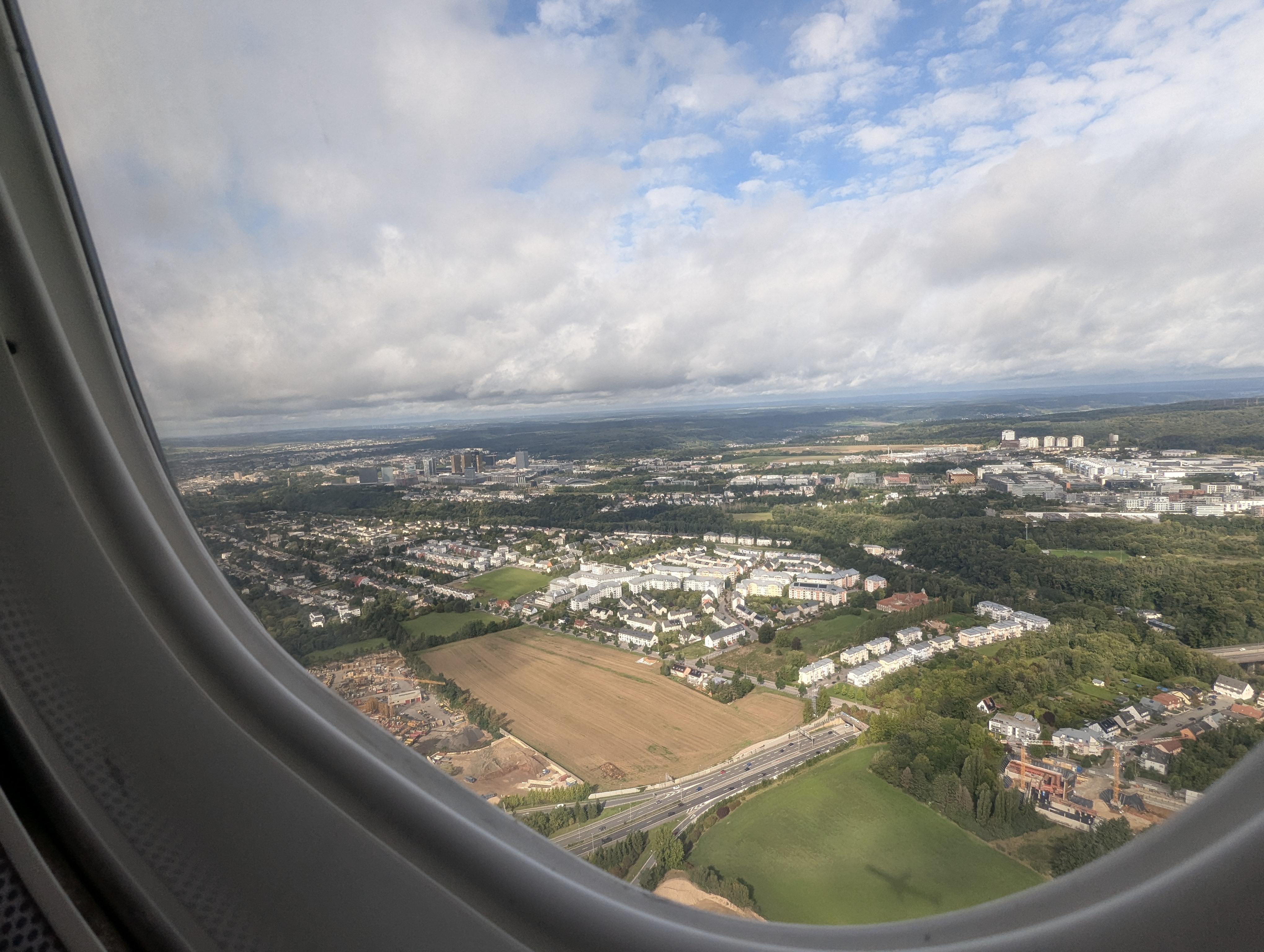 Luxembourg, Denmark, airport